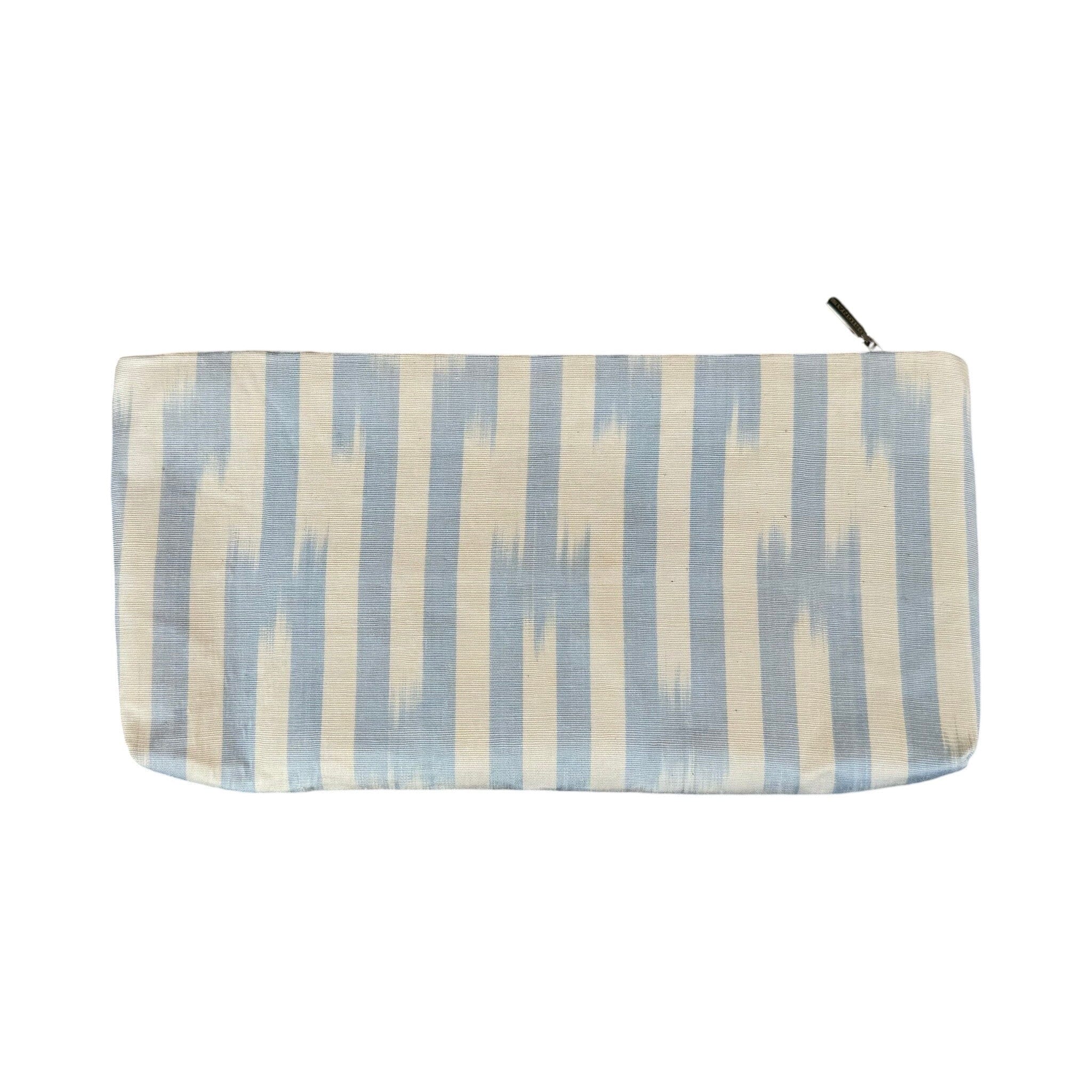 Silk Ikat Zipper Pouch From Uzbekistan Zipper Pouch Fergana Aziz Q (11 1/2 x 6") 