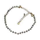 Silverite Beaded Necklace with Citrine Charms New Jewelry Bittersweet designs 