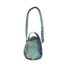 Small Ikat Satchel Purse with Two Zipper Pockets Purse Fergana Aziz Stripes 
