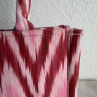 Small Square Silk Ikat Purse from Uzbekistan Tote Fergana Aziz 