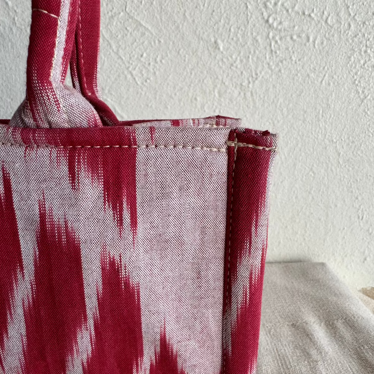 Small Square Silk Ikat Purse from Uzbekistan Tote Fergana Aziz 