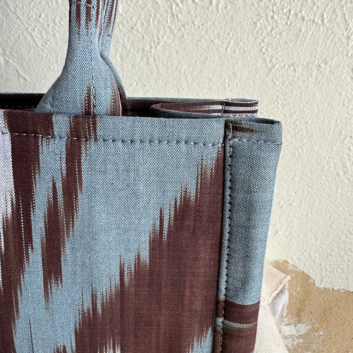 Small Square Silk Ikat Purse from Uzbekistan Tote Fergana Aziz 