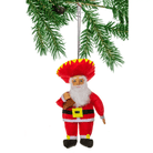 "Sombrero Santa Claus" Felt Ornament Holiday Ornaments Silk Road Bazar 