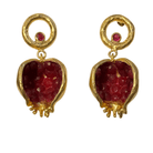 Statement Pomegranate "Seeded" Earrings Earrings Eyup Gunduz Dark Red 