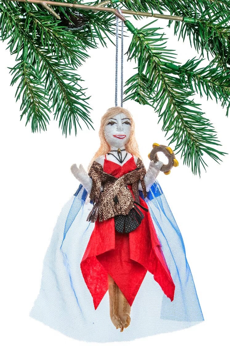 "Stevie Nicks" Felt Ornament Holiday Ornaments Silk Road Bazaar 