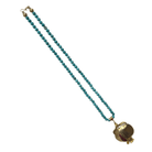 Turquoise Beaded Necklace with Large Pomegranate Pendant Necklace Eyup Gunduz 