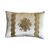 Vintage European Raised Gold and Silver Metallic Embroidery (#E111423A&B | 12 x 17") New Pillows B. Viz Design 