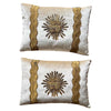 Vintage European Raised Gold and Silver Metallic Embroidery (#E111423A&B | 12 x 17") New Pillows B. Viz Design 