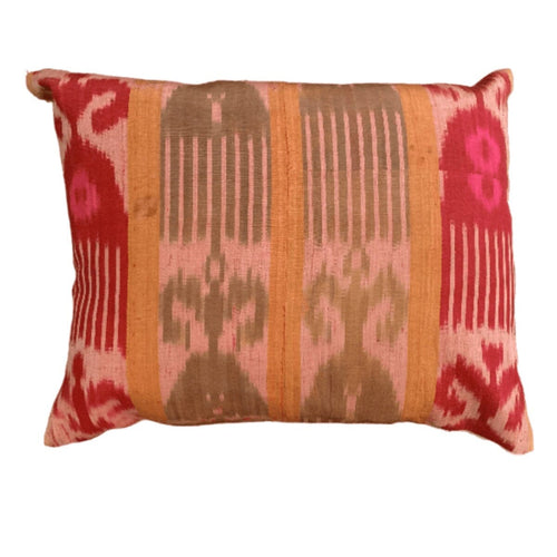 Vintage Ikat Silk Pillow (#072423 | 16 x 20) Pillow B. Viz Design 