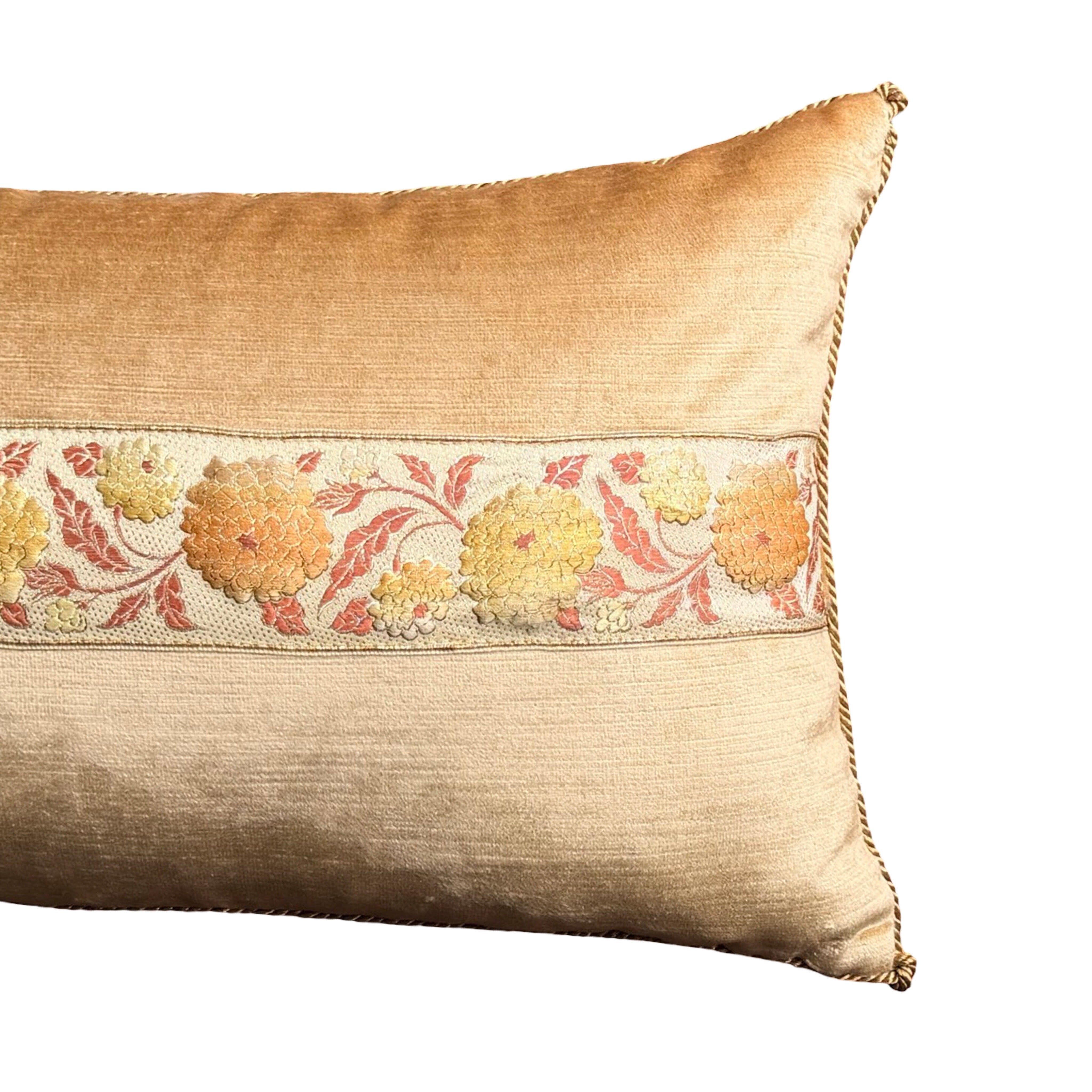 Vintage Metallic Ribbon (#M020426A&B| 11.5 x 19") New Pillows B. Viz Design 