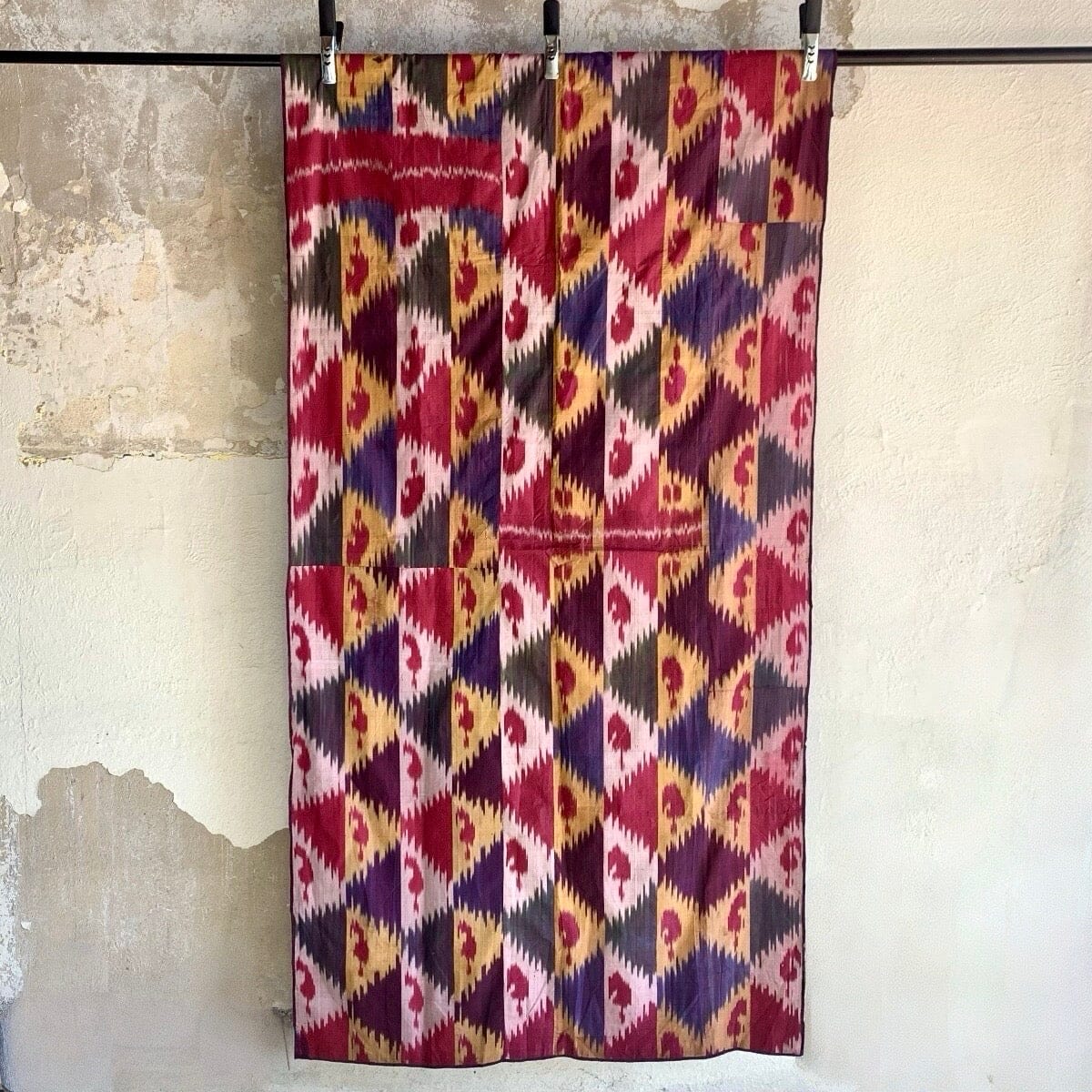 Vintage Silk Ikat Textile (#5541 | 40 x 82") B. Viz Design 