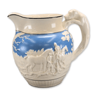 Wedgwood Creamware Hunting Scene Pitcher Vase Live Auctioneers 
