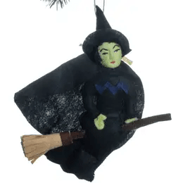 "Wicked Witch" Felt Ornament Holiday Ornaments Silk Road Bazar 