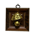 Wooden Frame with Mushroom (#10922 | 3 x 1") Objet d'Art Museum Bees 