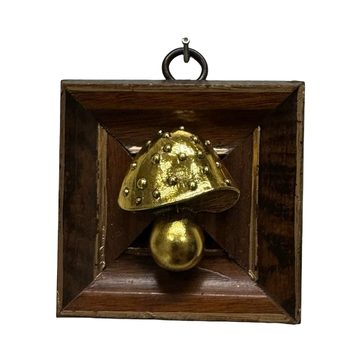 Wooden Frame with Mushroom (#10922 | 3 x 1") Objet d'Art Museum Bees 