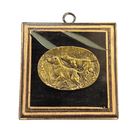 Wooden Frame with Sporting Dogs on Coromandel (#10557 | 4" x 1") Objet d'Art Museum Bees 