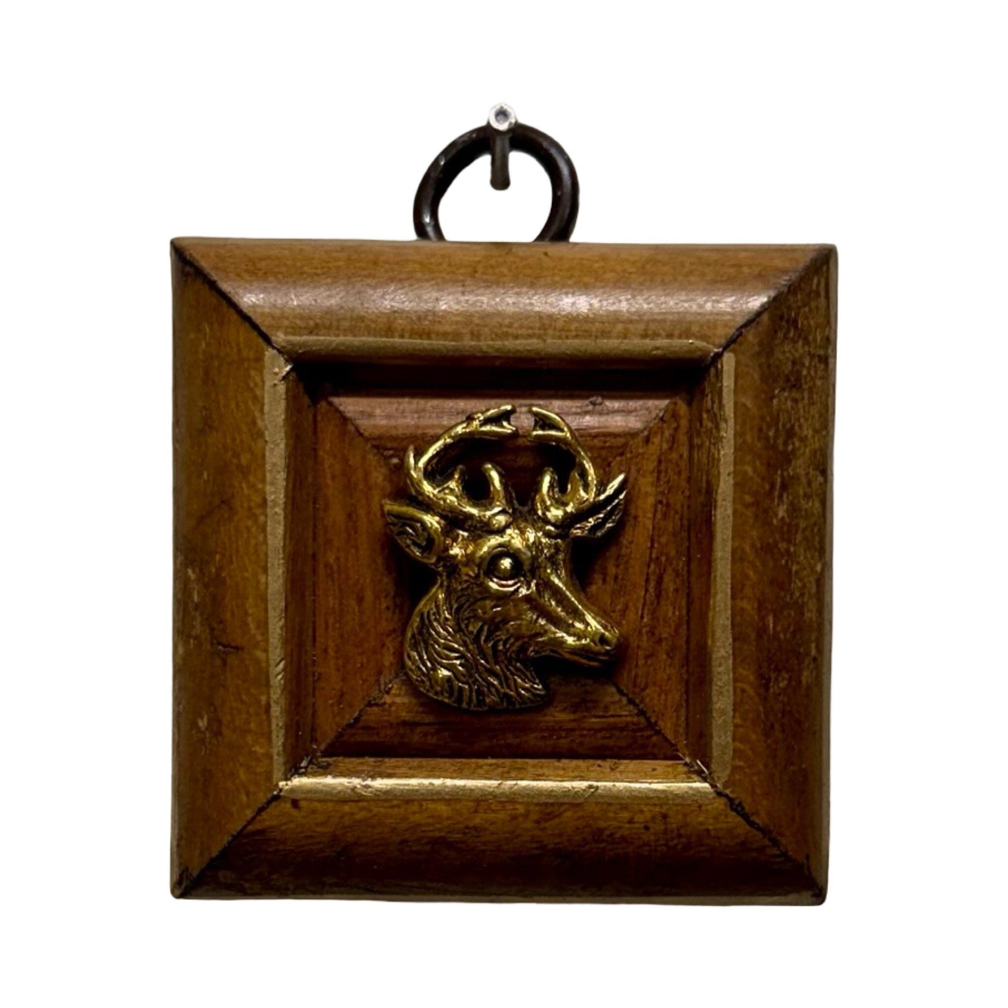 Wooden Frame With Stag (#10854 | 2 1/4 x 1") Objet d'Art Museum Bees 