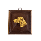 Wooden Frame with Stately Dog (#10579 | 4" x 1") Objet d'Art Museum Bees 