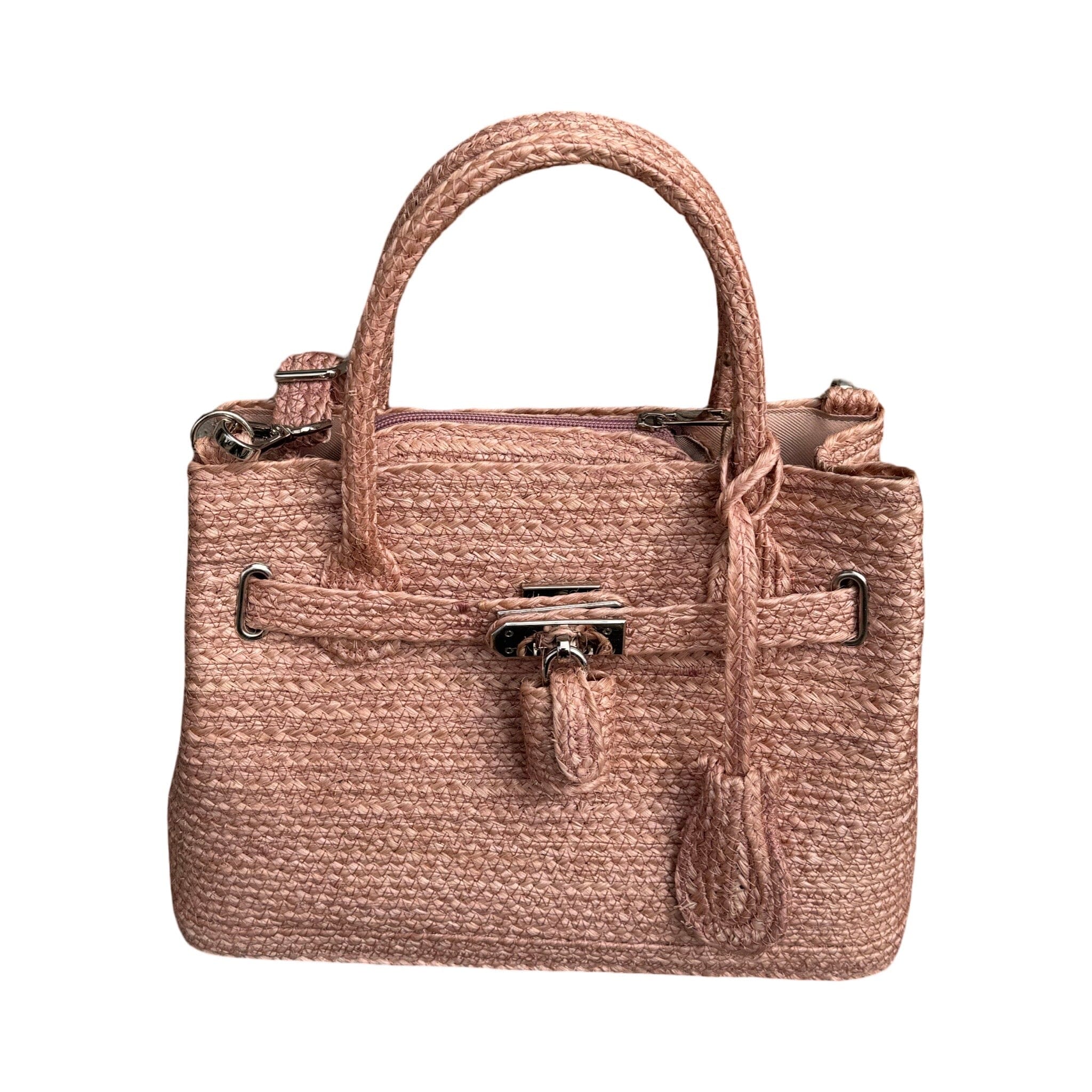 Woven Replica Handbag Handbag Baanpueng Handmade Shop Mauve 