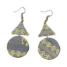 Woven Silk Card Earrings from Thailand Earrings Bangkok C 