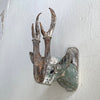 Antique African Wood and Antler Deer Mount (b) Objet d'Art Rebecca Vizard 