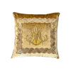 Antique European Ecclesiastic Raised gold Metallic Pillow (#E060323 | 17"x17") New Pillows B. Viz Design 