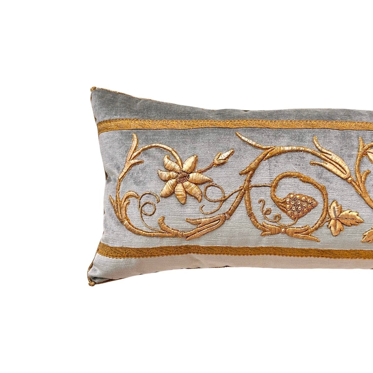 Antique European Raised Gold Embroidery (#E120522 | 12 x 28