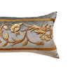 Antique European Raised Gold Embroidery (#E120522 | 12 x 28") New Pillows B. Viz Design 