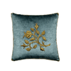 Antique European Raised Gold Metallic Embroidery (#E040523 | 13 1/4 x 13 1/4") New Pillows B. Viz Design 