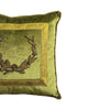Antique European Raised Gold Metallic Embroidery Pillow (#E060423 | 16x16") New Pillows B. Viz Design 