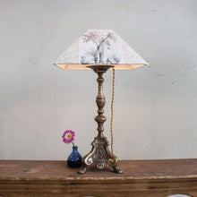 Antique Lamp Made from Candlestick
