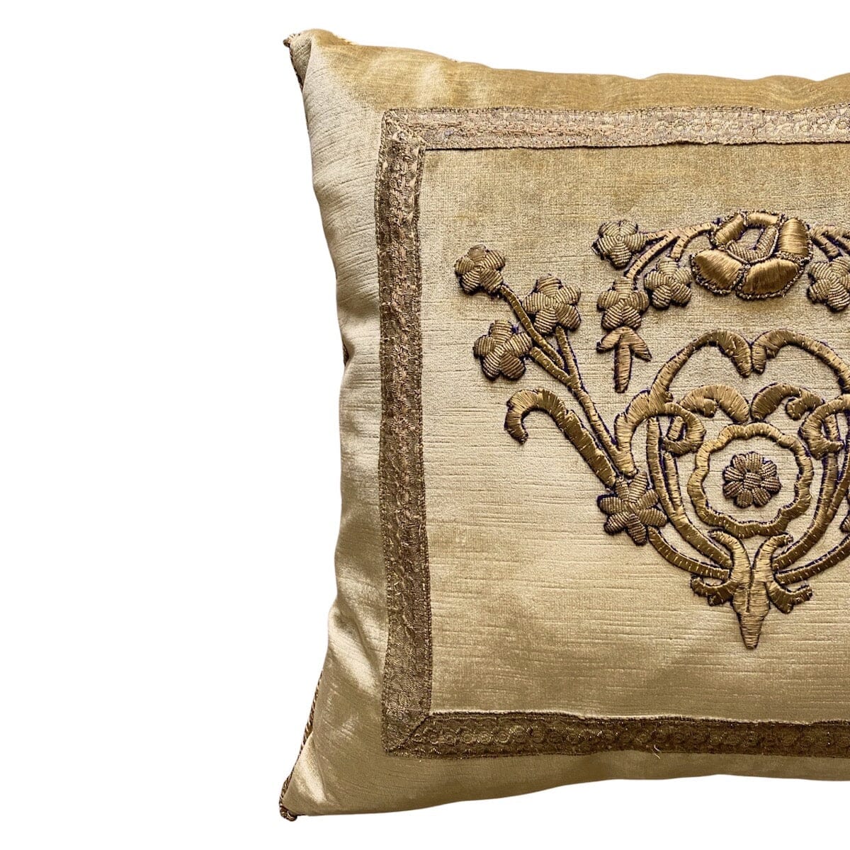 Antique Ottoman Empire Embroidery (E081122 | 18 x 19") Pillow B. Viz Design 