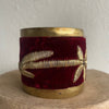 Antique Ottoman Empire Raised Gold Metallic Embroidery Cuff New Jewelry Eyup Gunduz 
