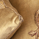 Antique Ottoman Empire Raised Gold Metallic Embroidery (#E010722A&B | 19 x 19") Pillow Pair B. Viz Design 