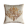 Antique Ottoman Empire Raised Gold Metallic Embroidery (#E010923A&B | 21 x 21") New Pillows B. Viz Design 