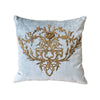 Antique Ottoman Empire Raised Gold Metallic Embroidery (#E021523 | 20 x 21) New Pillows B. Viz Design 
