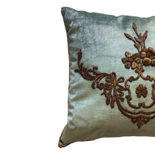 Antique Ottoman Empire Raised Gold Metallic Embroidery (#E031322A&B | 20 1/2 x 20 1/2