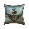 Antique Ottoman Empire Raised Gold Metallic Embroidery (#E031322A&B | 20 1/2 x 20 1/2") Pillow Pair B. Viz Design 