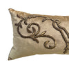 Antique Ottoman Empire Raised Gold Metallic Embroidery (#E041923 | 12 1/2 x 24") New Pillows B. Viz Design 