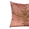 Antique Ottoman Empire Raised Gold Metallic Embroidery (#E050322A&B | 20 x 21 1/2") Pillow Pair B. Viz Design 