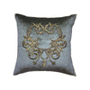 Antique Ottoman Empire Raised Gold Metallic Embroidery (#E051623 | 18 x 18") New Pillows B. Viz Design 