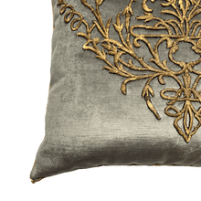 Antique Ottoman Empire Raised Gold Metallic Embroidery (#E053122A&B | 21 x 21 1/2