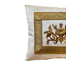 Antique Ottoman Empire Raised Gold Metallic Embroidery (#E090122 | 13 x15