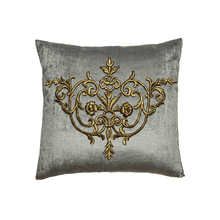 Antique Ottoman Empire Raised Gold Metallic Embroidery (#E091122A&B | 21 x 22