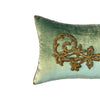 Antique Ottoman Empire Raised Gold Metallic Embroidery (#E101422 | 10 x 18") Pillow B. Viz Design 