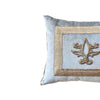 Antique Ottoman Empire Raised Silver Embroidery (E100822A&B | 12 x 14") New Pillows B. Viz Design 