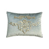 Antique Ottoman Empire Raised Silver Metallic Embroidery (#E111322A&B | 17 1/2 x 24") New Pillows B. Viz Design 