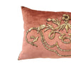 Antique Ottoman Empire Raised Silver Metallic Embroidery (#E112722 | 25 1/2 x 17") Pillows B. Viz Design 
