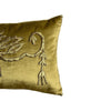 Antique Ottoman Empire Raised Warm Silver Metallic Embroidery (#E052523 | 11"x17") New Pillows B. Viz Design 