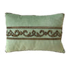 Antique Ottoman Empire Silver Metallic Pillow (#E071623 | 11 1/4 x 16) New Pillows B. Viz Design 